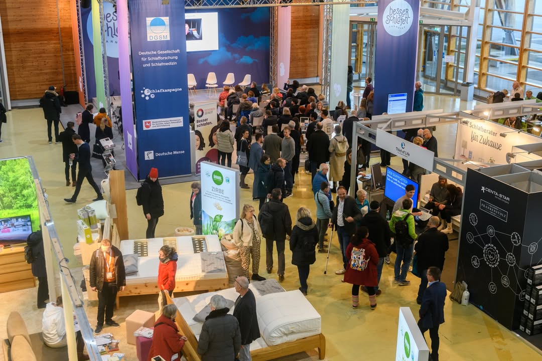 besser schlafen, Gesundheitsmesse vom 16.-18. Februar 2024 in Hannover. Foto: Besser Schlafen 2023