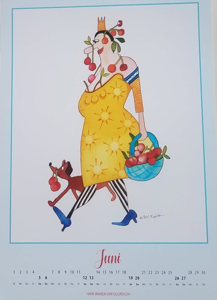 Kalenderblatt Juni. Bild: ©Ute Patel-Missfeldt