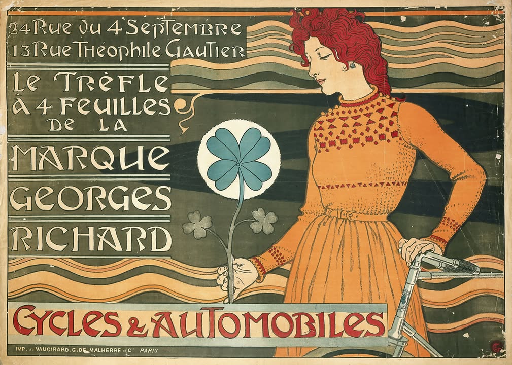 GRASSET, Marque Georges Richard. Le trèfle à 4 feuilles