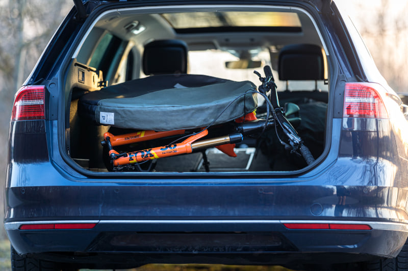 Wheel Bag im Kofferraum. Foto: deuter INFINITI