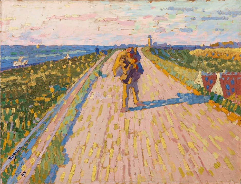 Jan Toorop: Deichweg bei Westkapelle, 1910. Museum Kunst der Westküste. Foto: Helmut Kunde