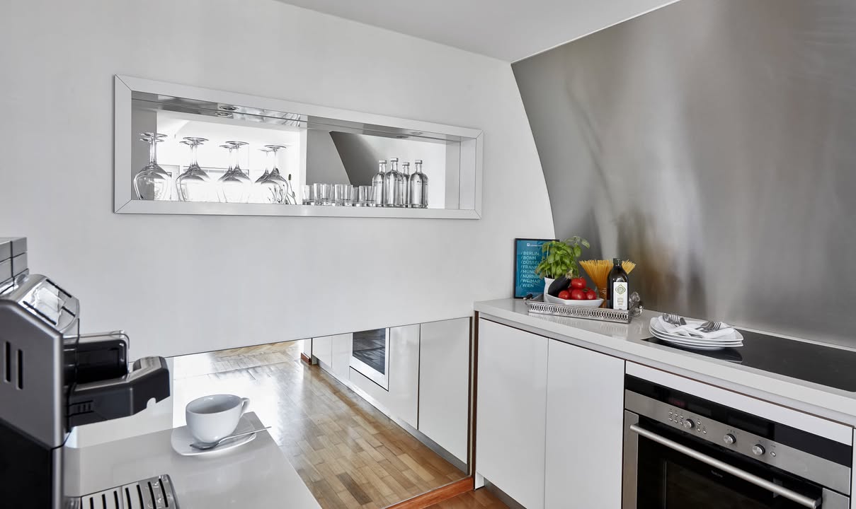 Living Hotel München Hotel Prinzessin Elisabeth, Suite mit Küche. Foto: ®Living Hotels