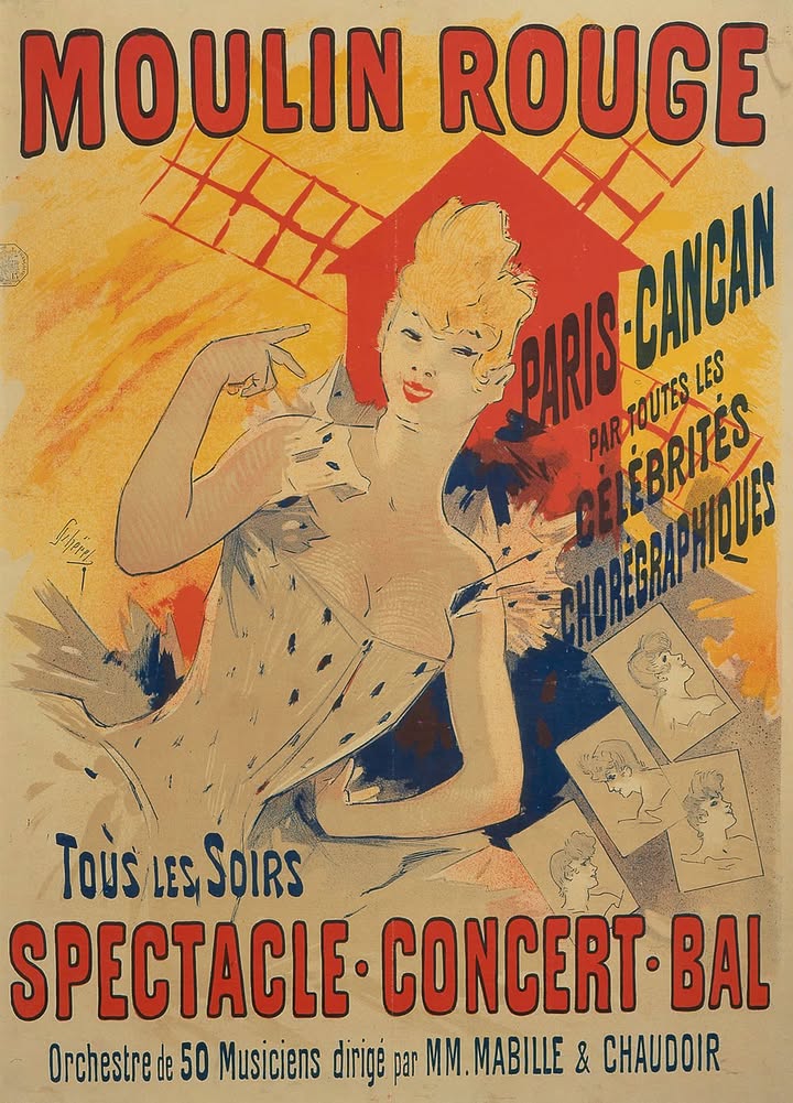 CHERET, Moulin rouge-Paris Cancan