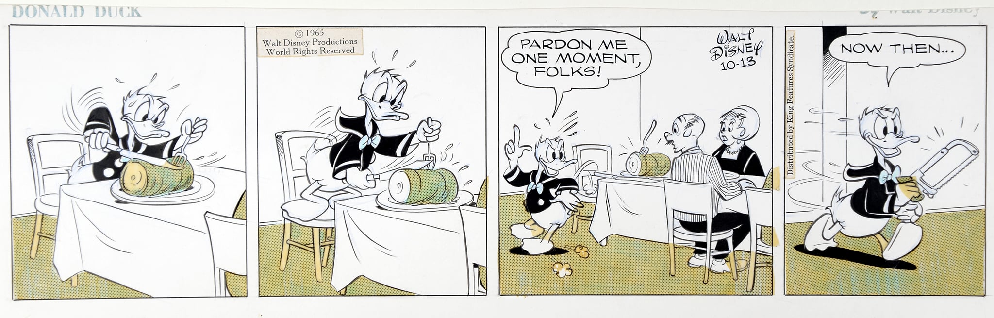 Al Taliaferro, Tagesstreifen Donald, 1965
© Walt Disney Company / Courtesy Sammlung Reichelt und Brockmann