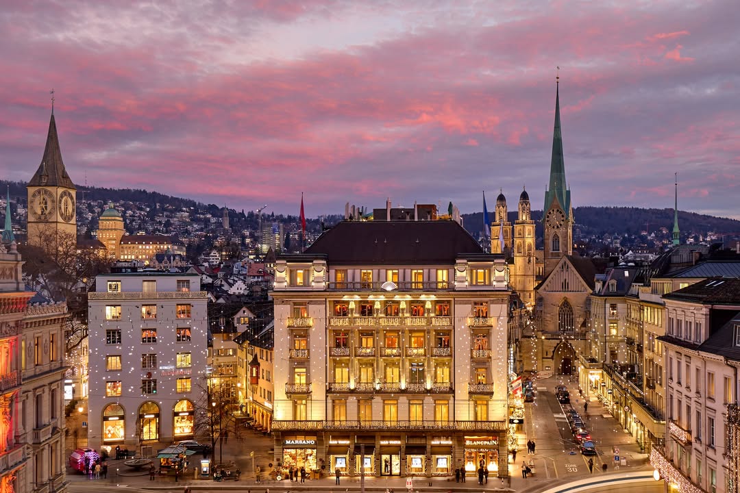 Frontansicht Mandarin Oriental Savoy, Zürich