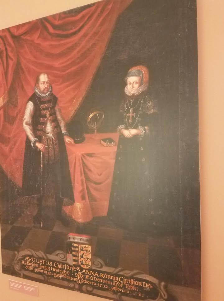 August, Kurfürst von Sachsen  und Anna, Prinzessin von Dänemark, unbekannter Künstler, 1581. Foto: (c)Brigitte Karch