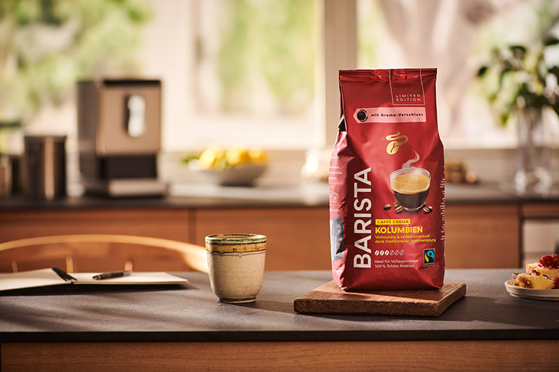 Die neue limitierte BARISTA Edition. Foto: Tchibo