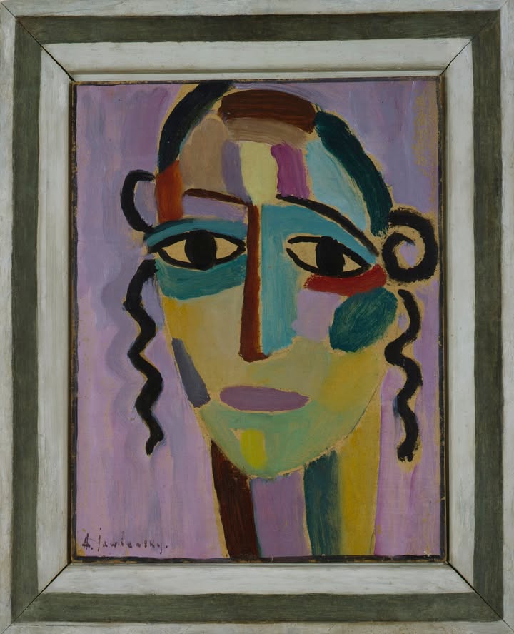 Alexej von Jawlensky, Mystischer Kopf (Bildnis Emmy Scheyer), 1917 © W. Fuhrmannek, Hessisches Landesmuseum Darmstadt
