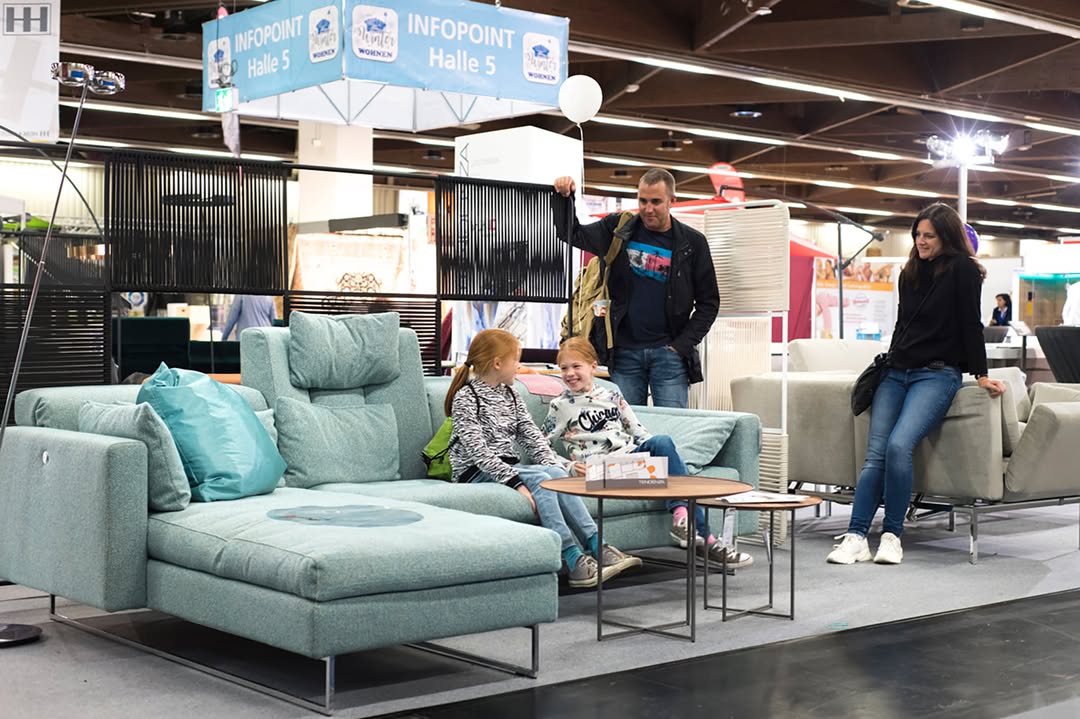 Wohnen, Möbel und Familie. Foto: www.consumenta.de