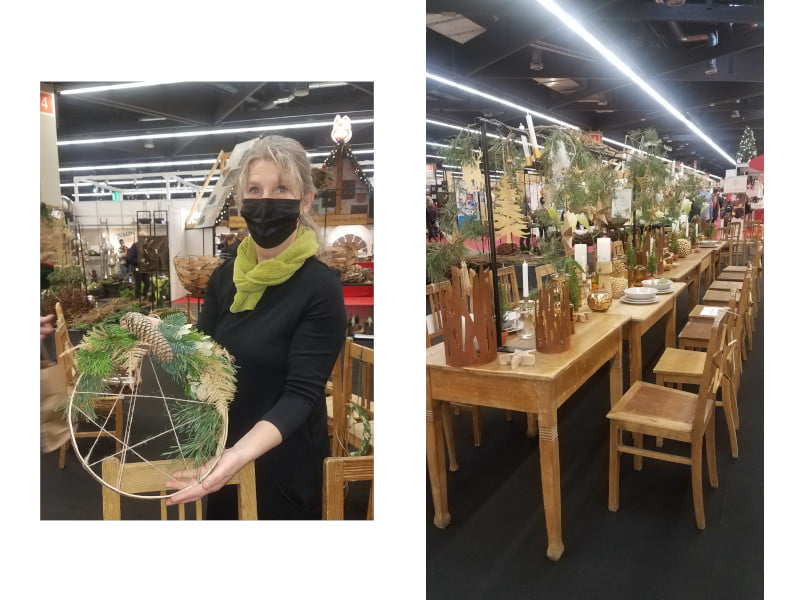 Adventskranz-Kreation und ein wundervoll gedeckter Tisch für ausgiebige Familienfeiern zu Weihnachten oder Neujahr, gefertigt von Floristmeisterin Beatrix Schaffranka und Team.(www.decolifestyle.de). Bilder: © Brigitte Karch