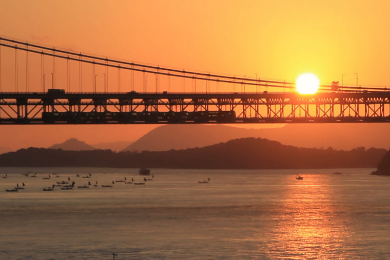 Der erste Sonnenaufgang  im neuen Jahr in Setouchi. Bild: © Setouchi Tourism