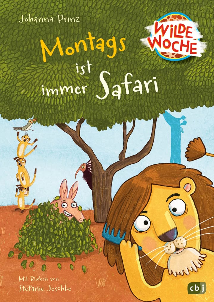 Titelbild: „Montags ist immer Safari“ - mit Illustrationen von Stefanie Gehricke-Jeschke | erschienen im Spiegelverlag.