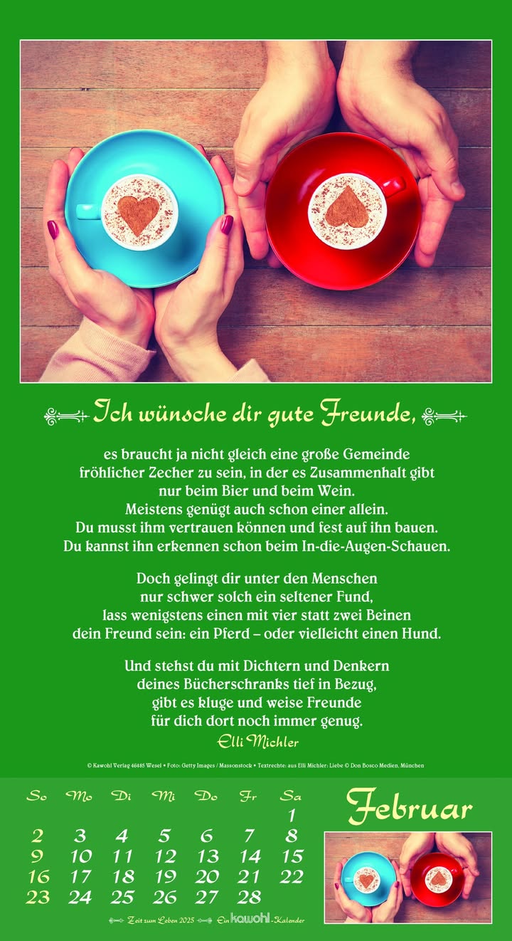 Zeit zum Leben Wandkalender 2025