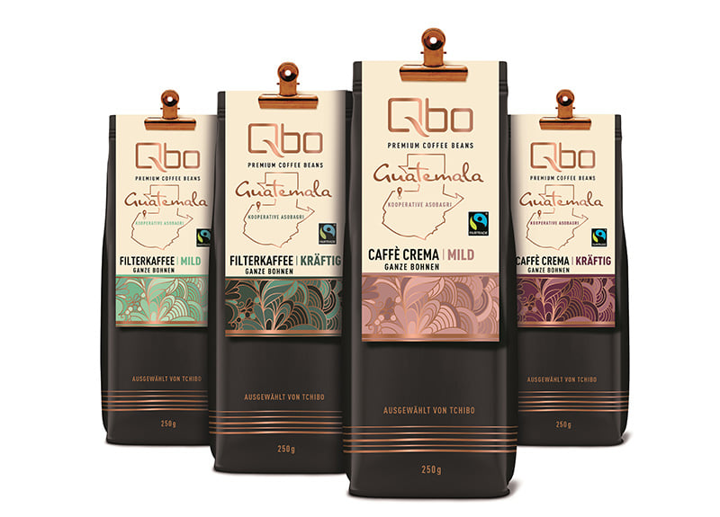 Qbo Premium Coffee Beans der Kooperative Asobagri aus Guatemala. Bild: Tchibo