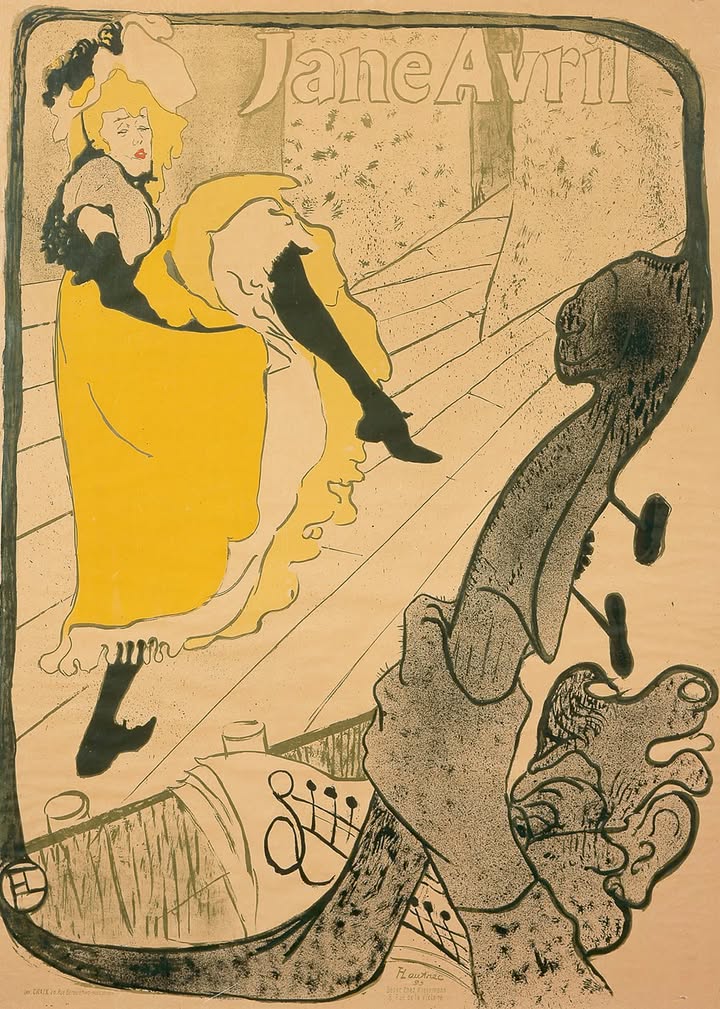 LAUTREC, Jane Avril-Jardin de Paris